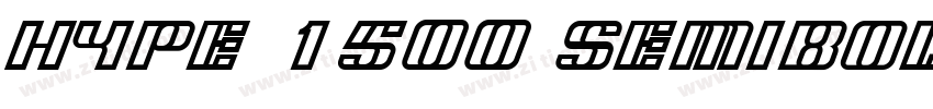 Hype 1500 SemiBold I字体转换 Hype 1500 SemiBold I字体转换